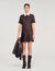 Vestido corto satinado estampado