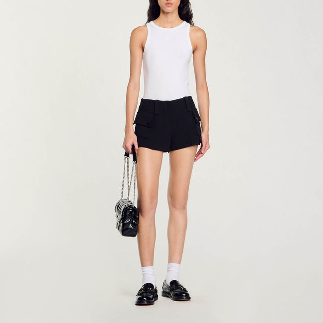 Pantal&oacute;n muy corto con bolsillos - Mujer | Sandro