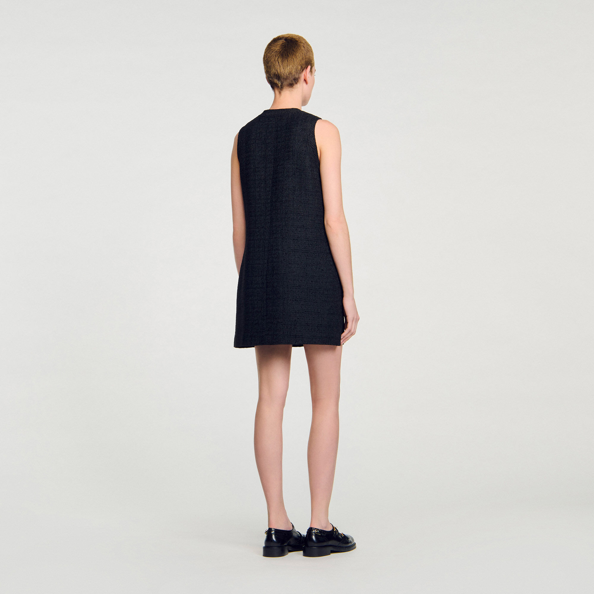 Vestido corto de tweed