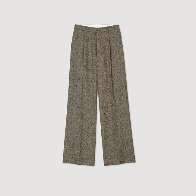 Pantalón ancho de traje