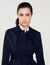 Gabardina con inserto plisado