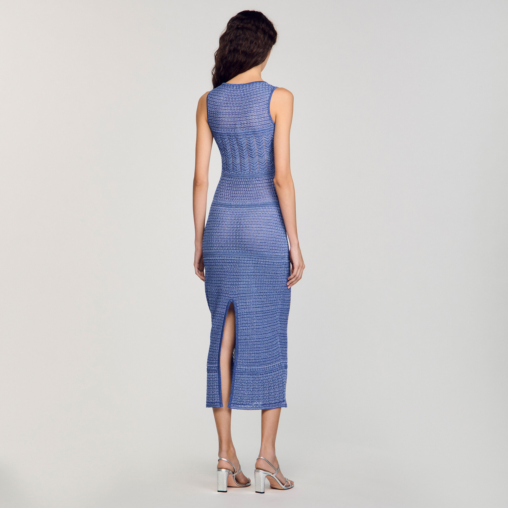Vestido midi de punto