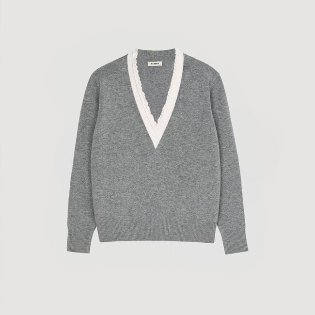Jersey con cuello de pico