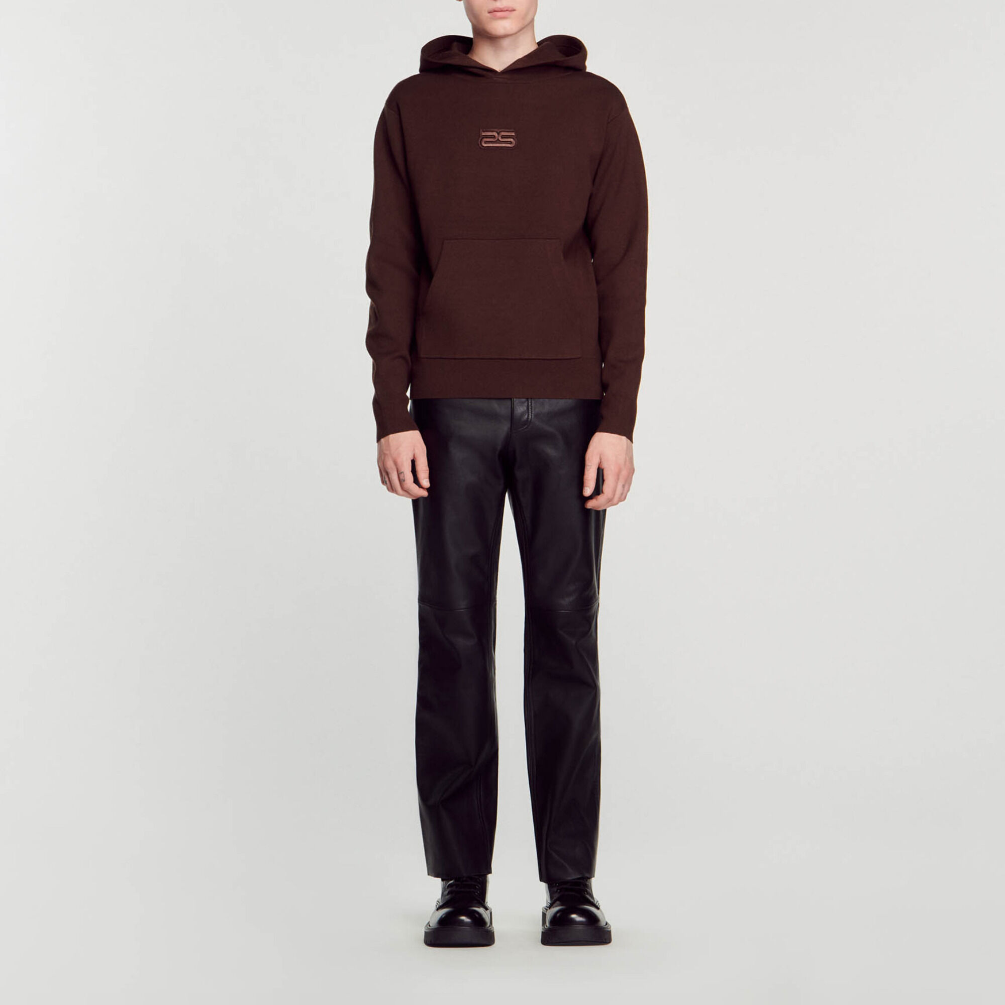 Sudadera de punto con capucha