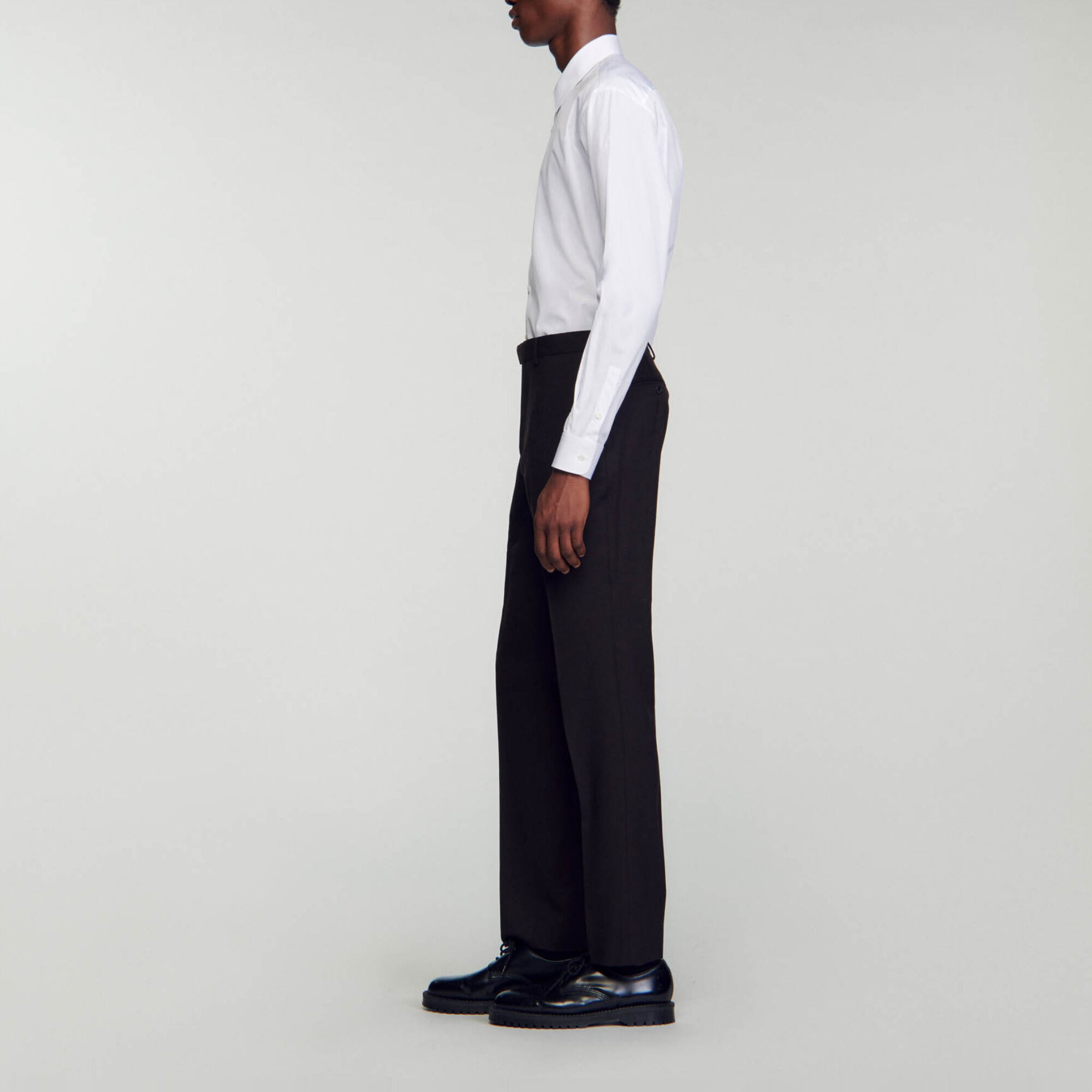 Pantalón de traje de lana