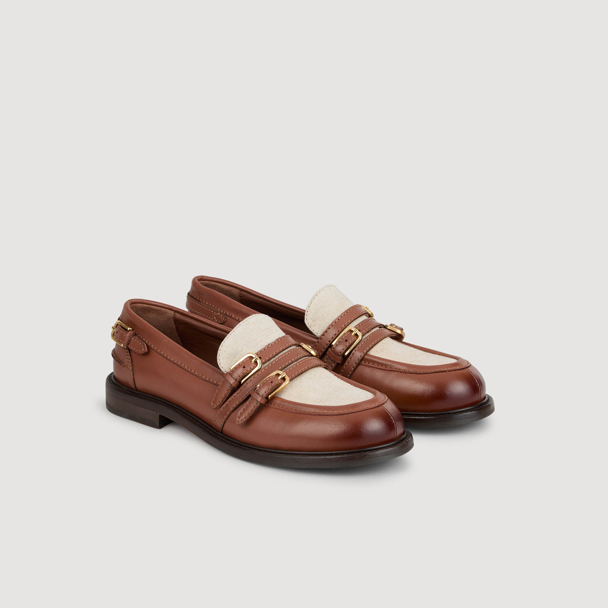 Mocasines de cuero brillante