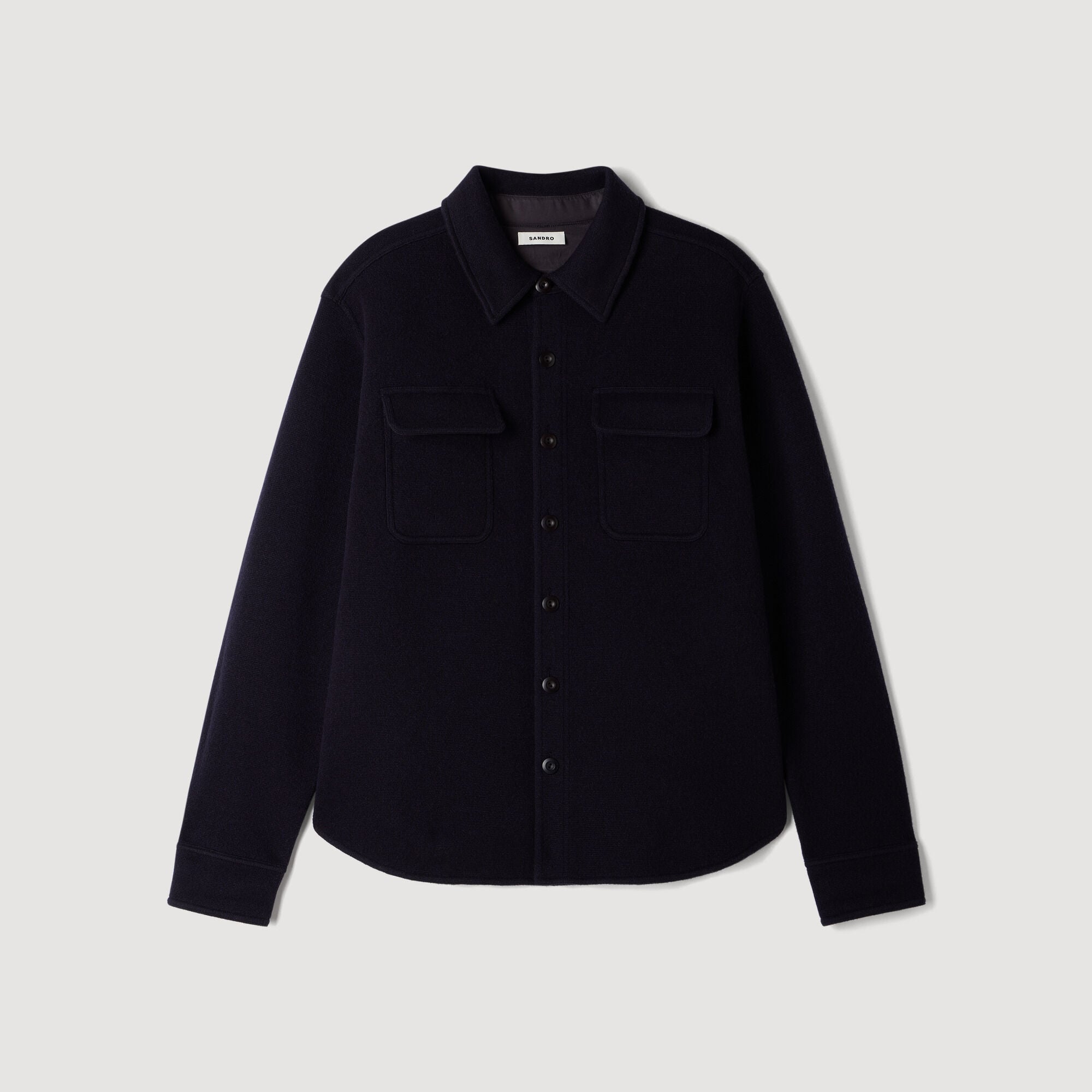 Sobrecamisa de lana hervida - Hombre | Sandro