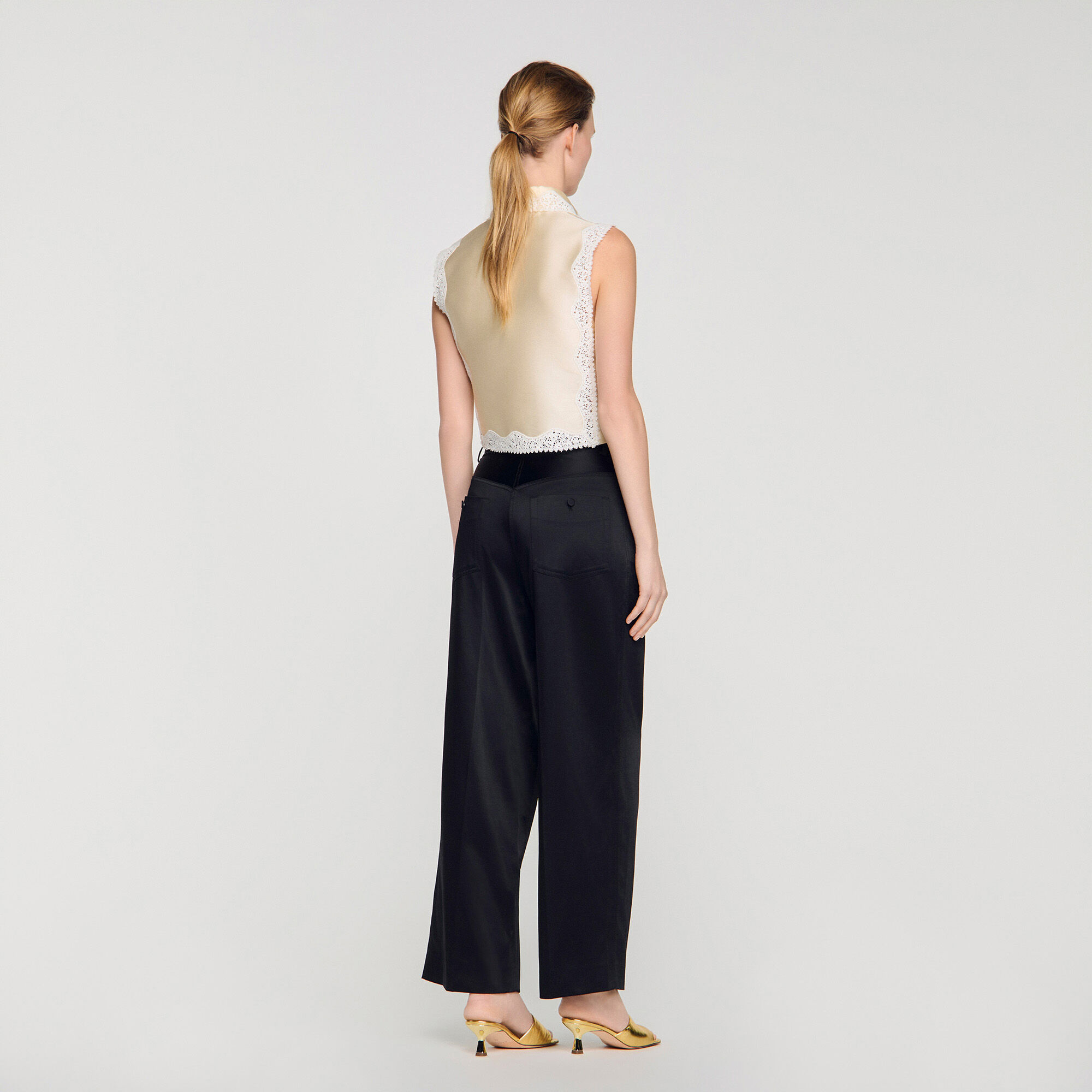 Pantal&oacute;n ancho satinado