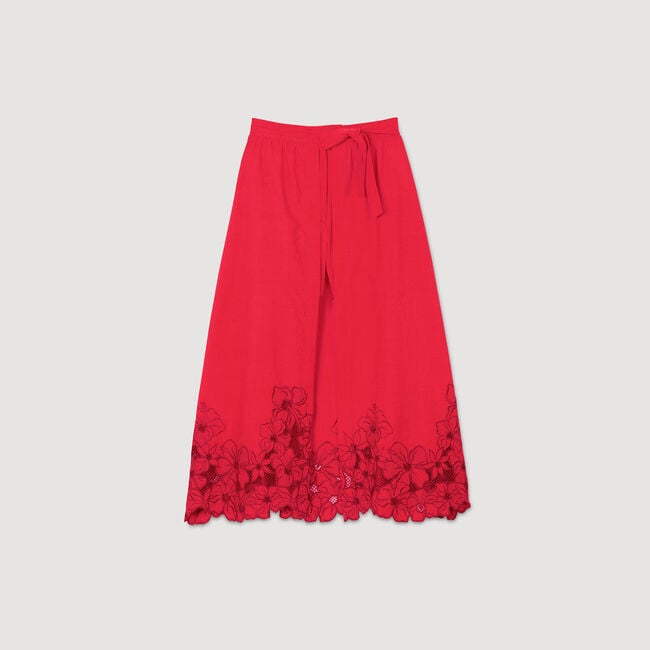 Falda pantalón de flores