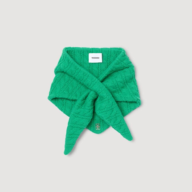 Bandana de punto trenzado