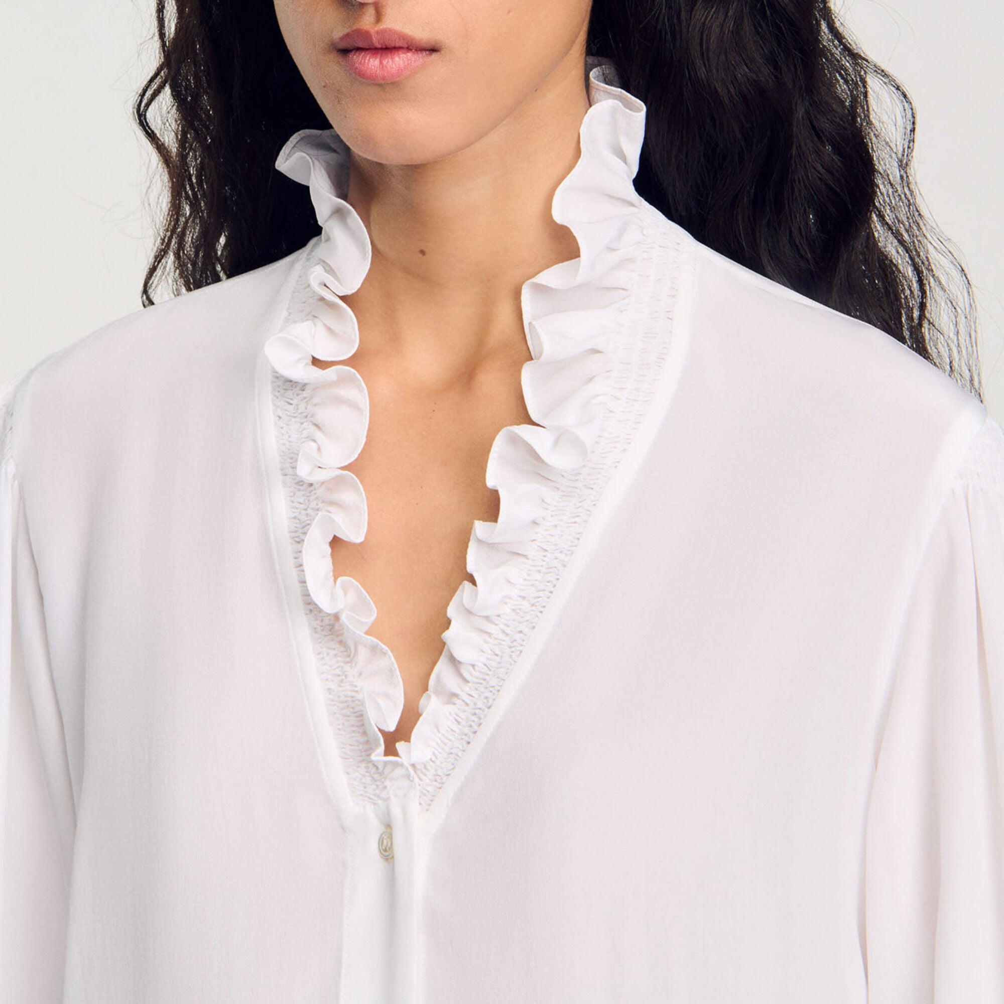 Camisa fluida de seda - Mujer | Sandro