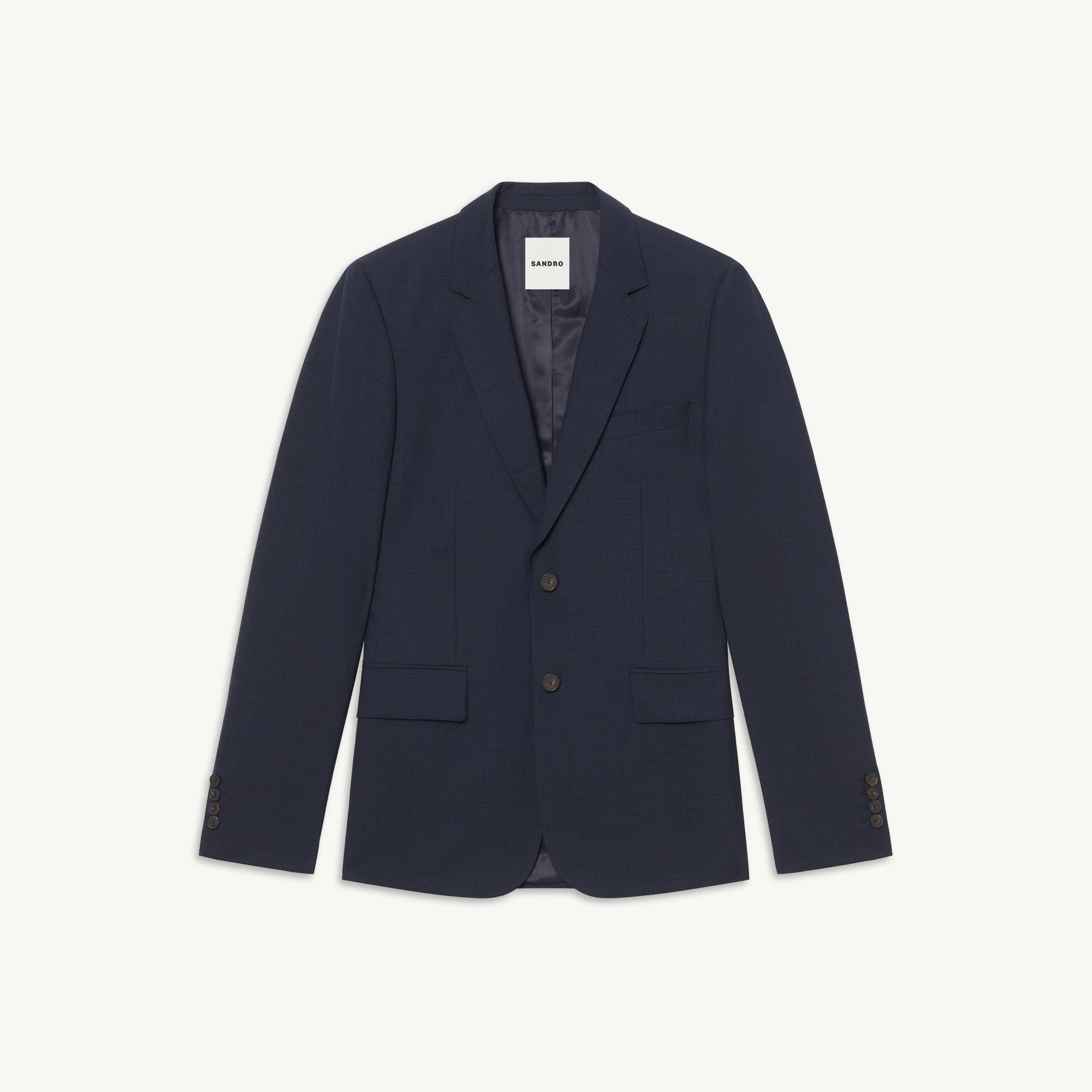 Chaqueta de traje de lana virgen