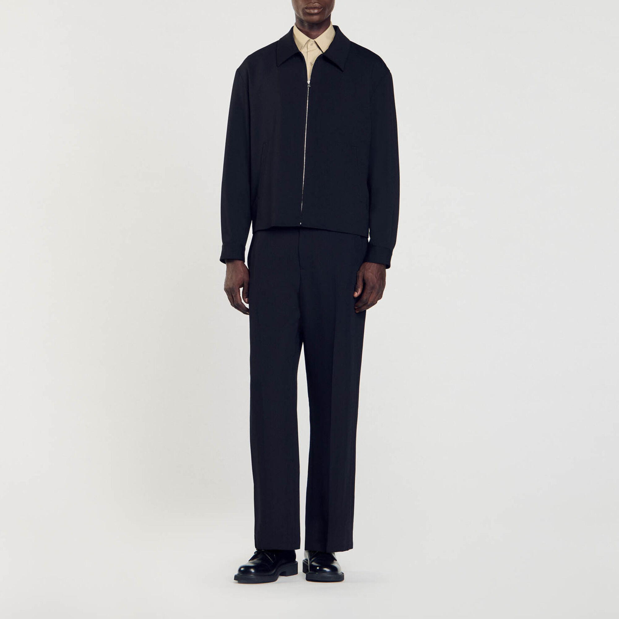 Cazadora con cremallera