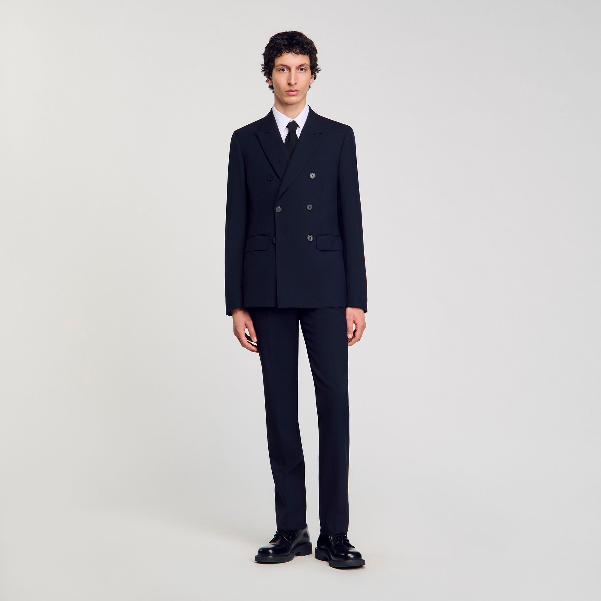 Chaqueta de traje cruzada