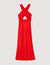 Vestido largo cruzado