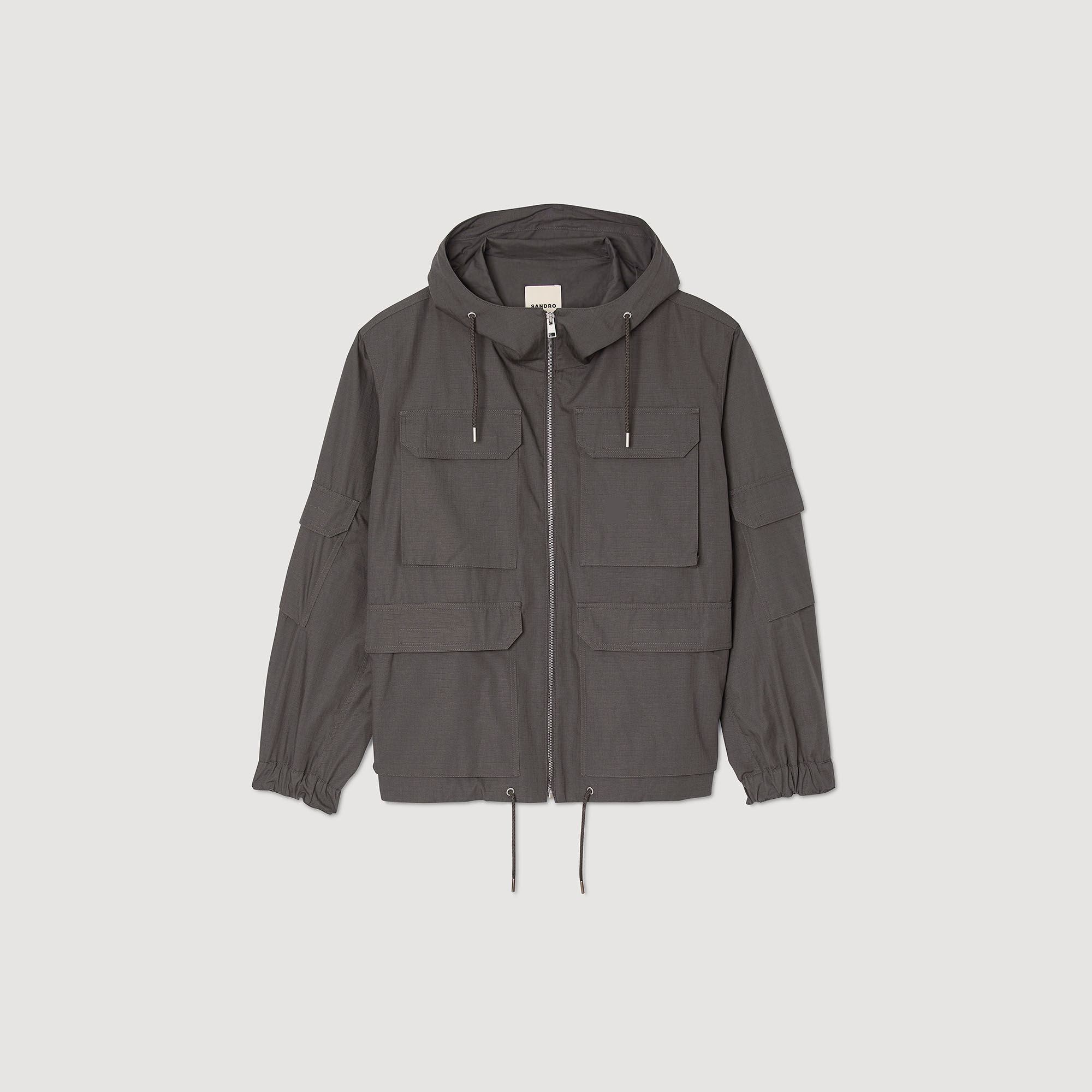 Parka militar con capucha