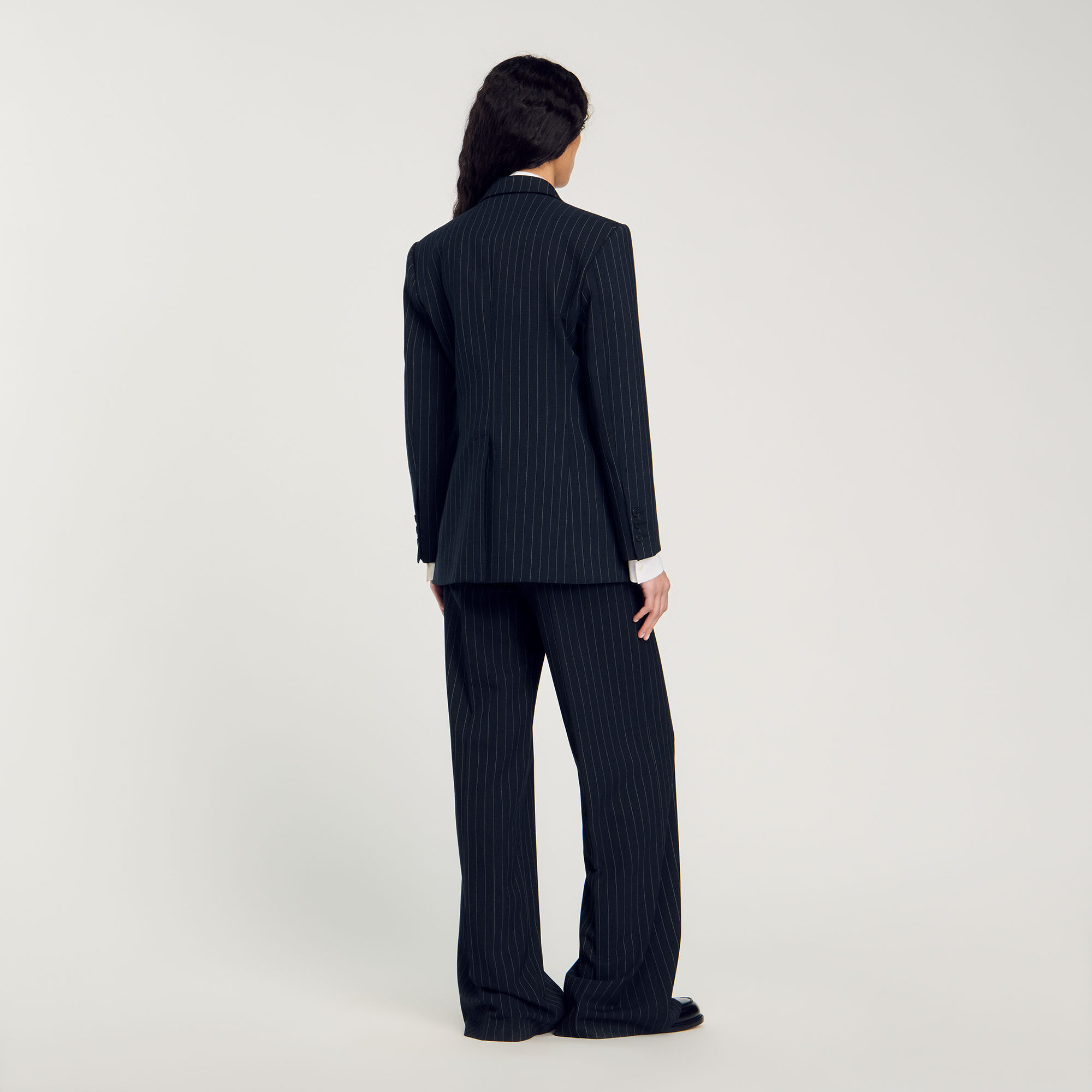 Chaqueta de traje a rayas