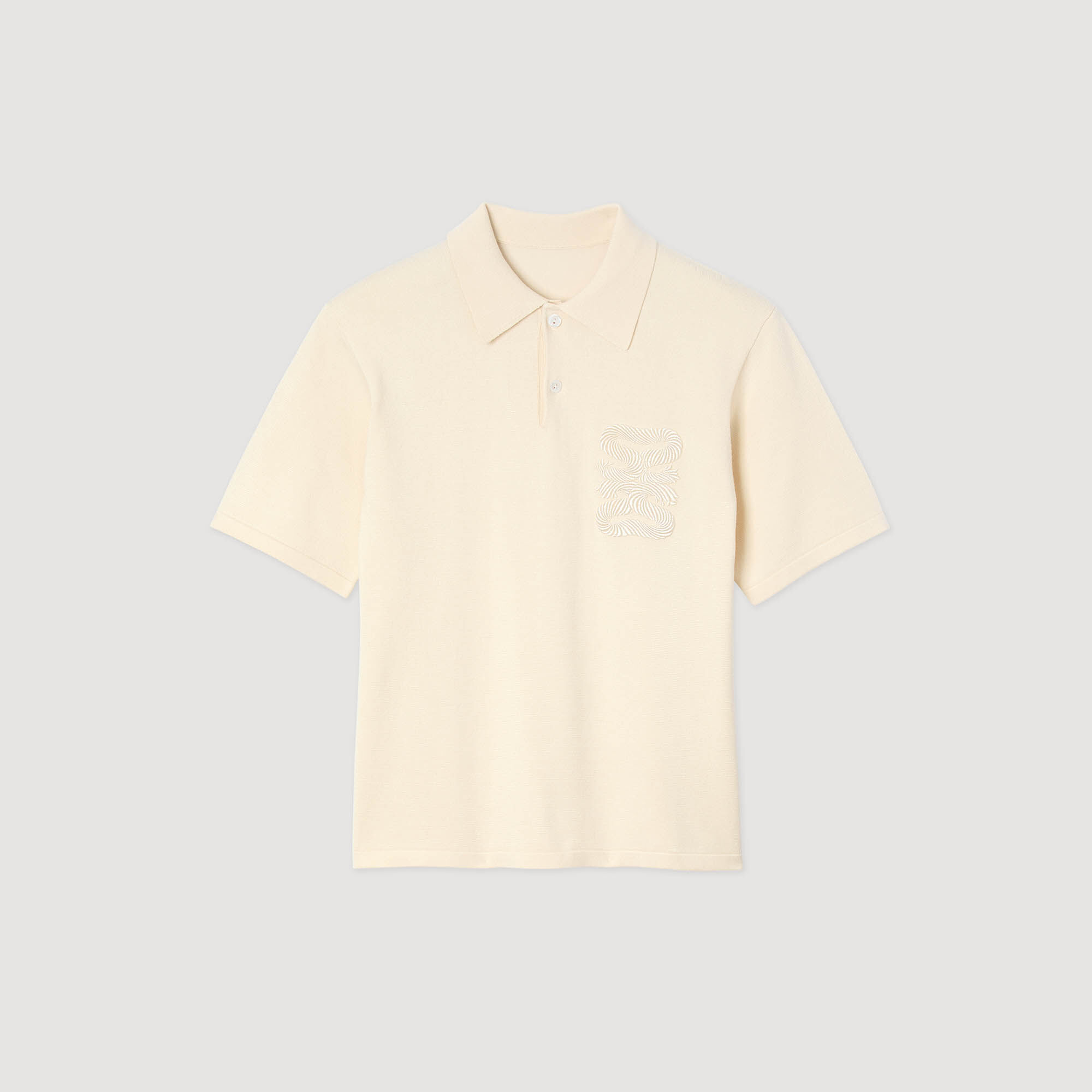 Polo con bordado de cuerda