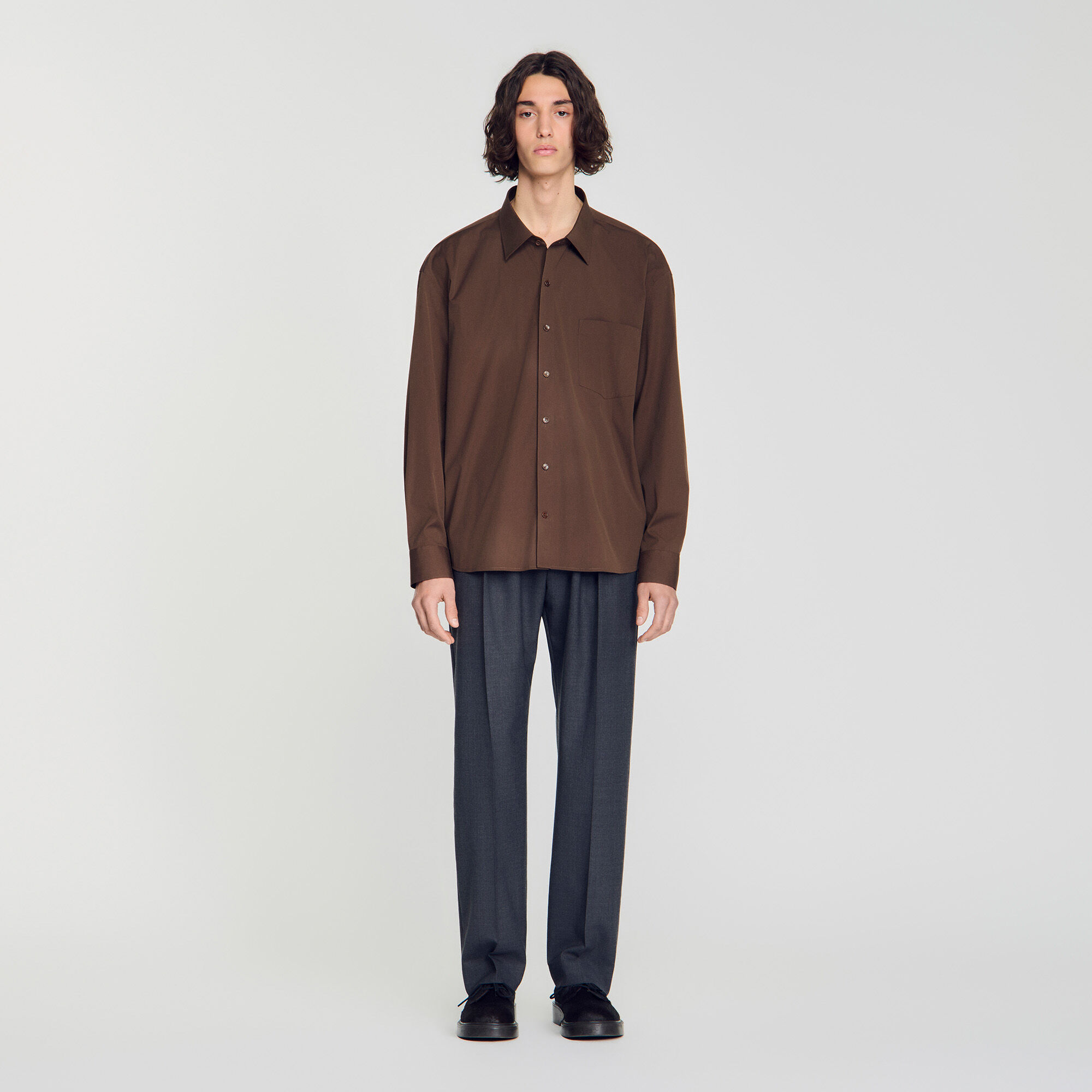 Camisa oversize de algod&oacute;n