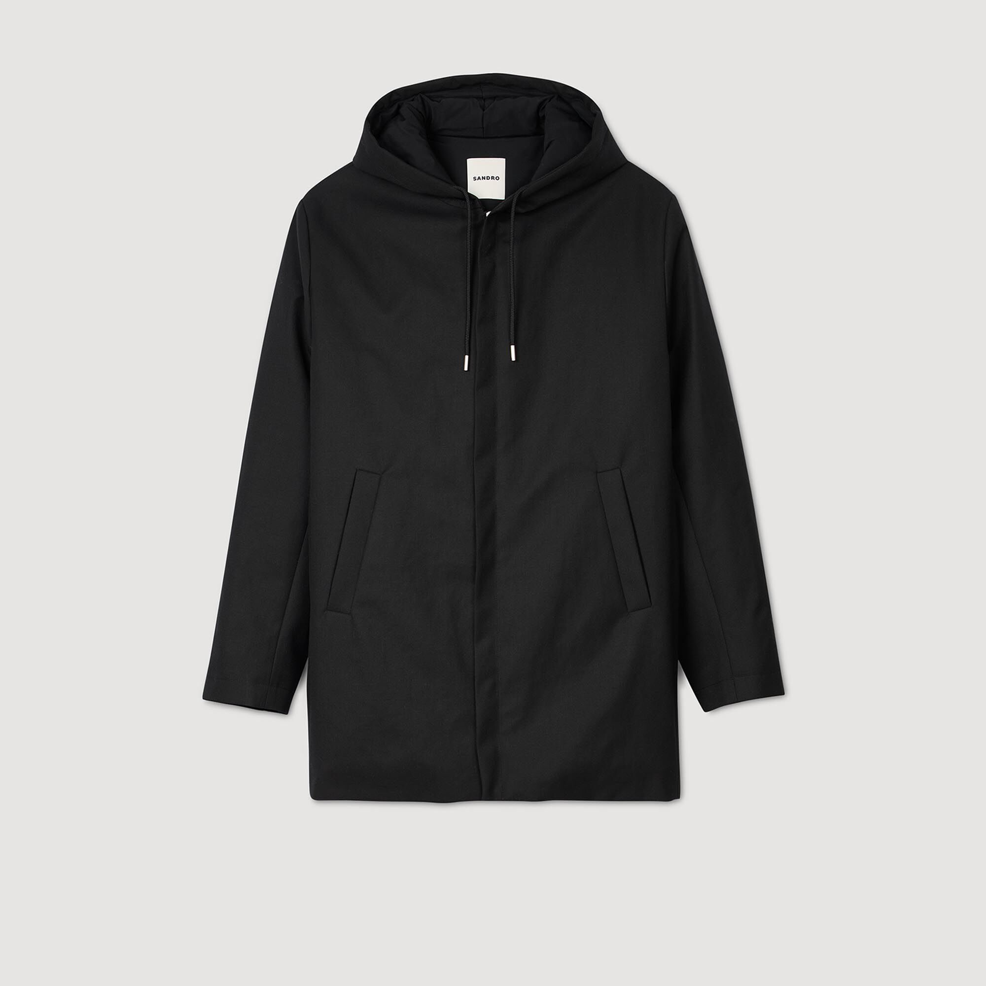 Parka con capucha y cremallera Parka con capucha y cremallera