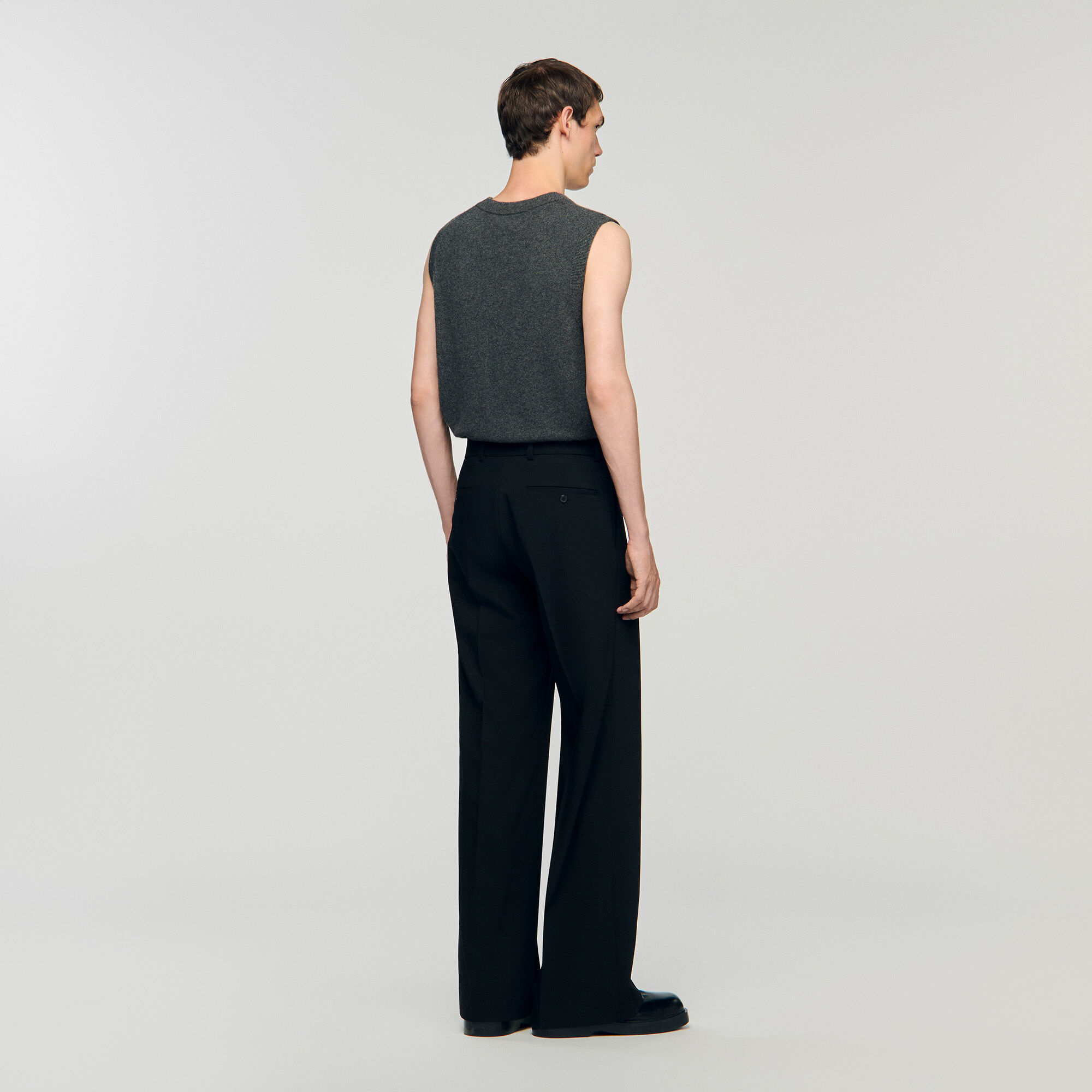 Pantalón ancho de pinzas