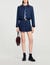 Chaqueta corta con cuello de cuero - Mujer | Sandro