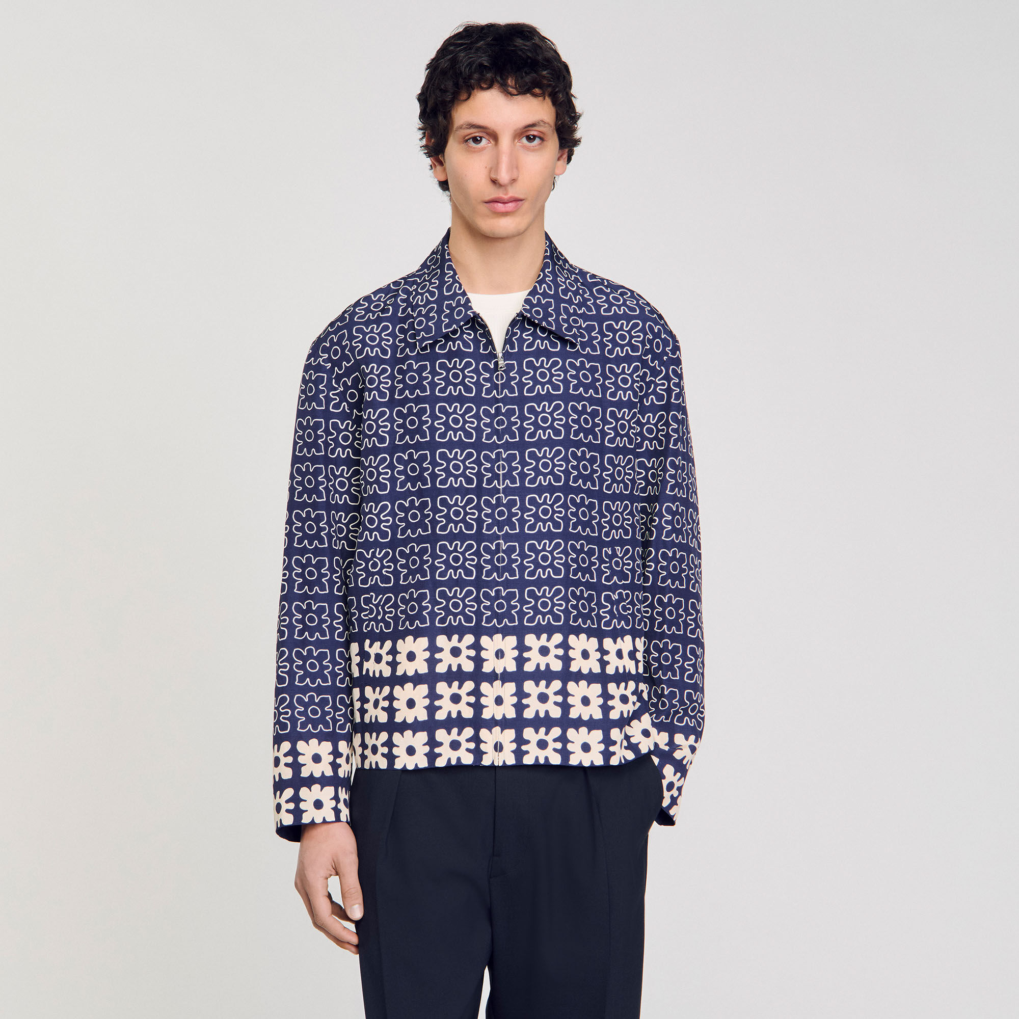 Chaqueta con estampado floral