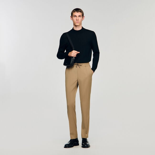 Pantalón recto elástico