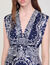 Vestido largo con estampado bandana