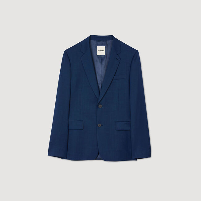Chaqueta de traje de lana