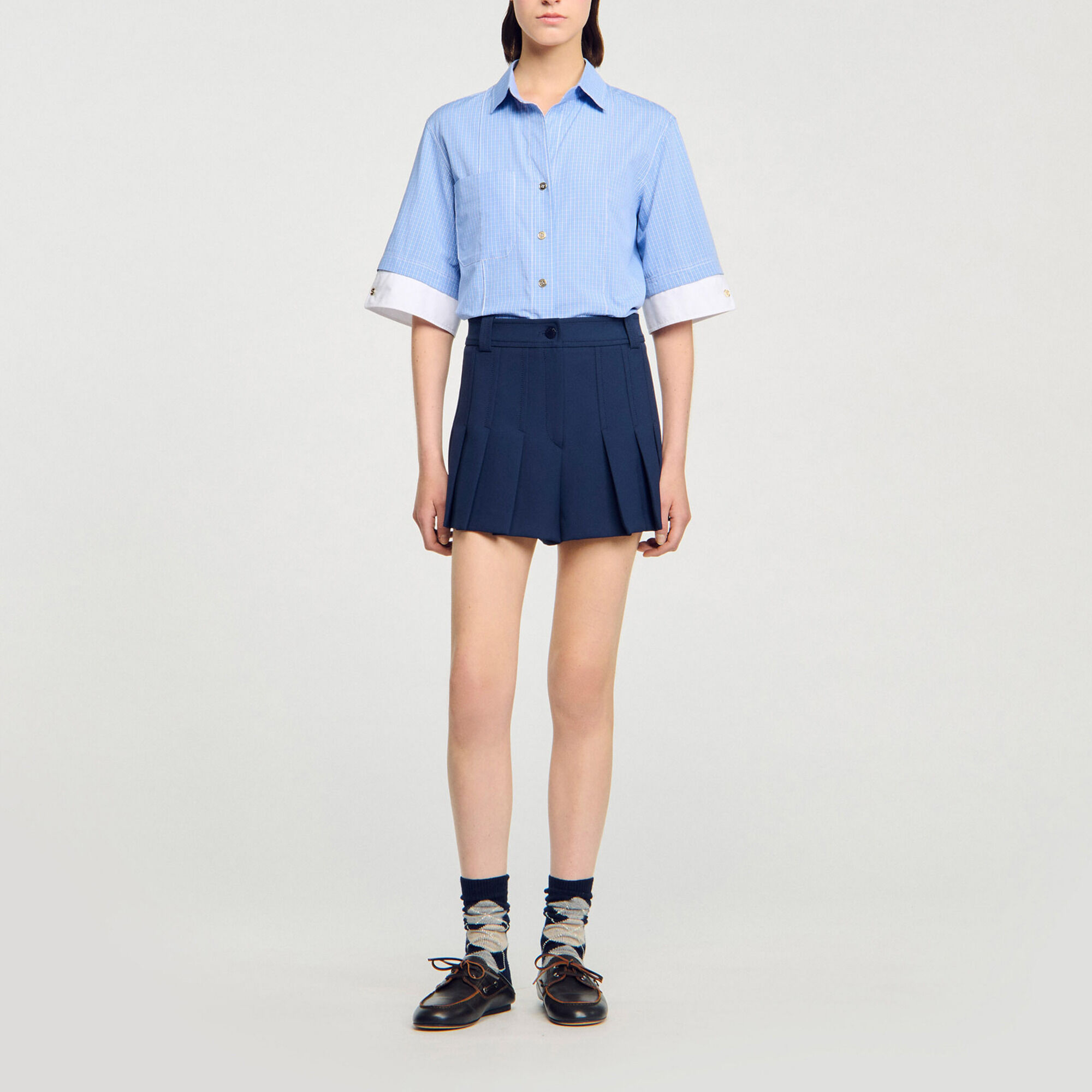 Short de traje con pliegues - Mujer | Sandro