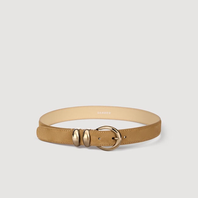 Cintur&oacute;n piel con hebilla met&aacute;lica