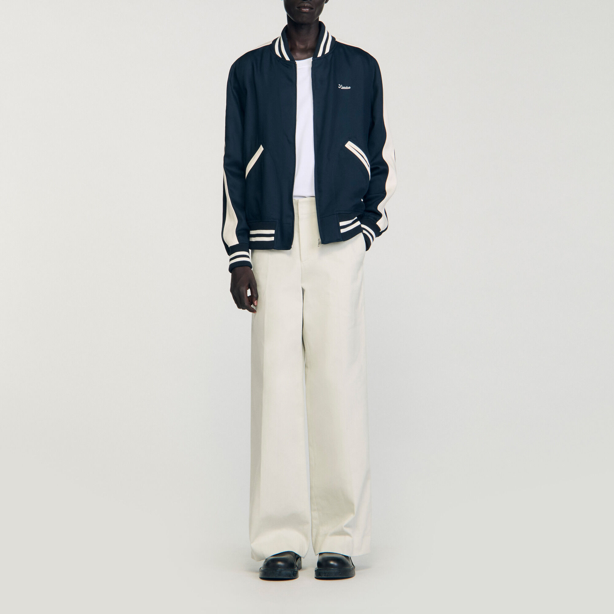 Cazadora varsity con cremallera - Hombre | Sandro