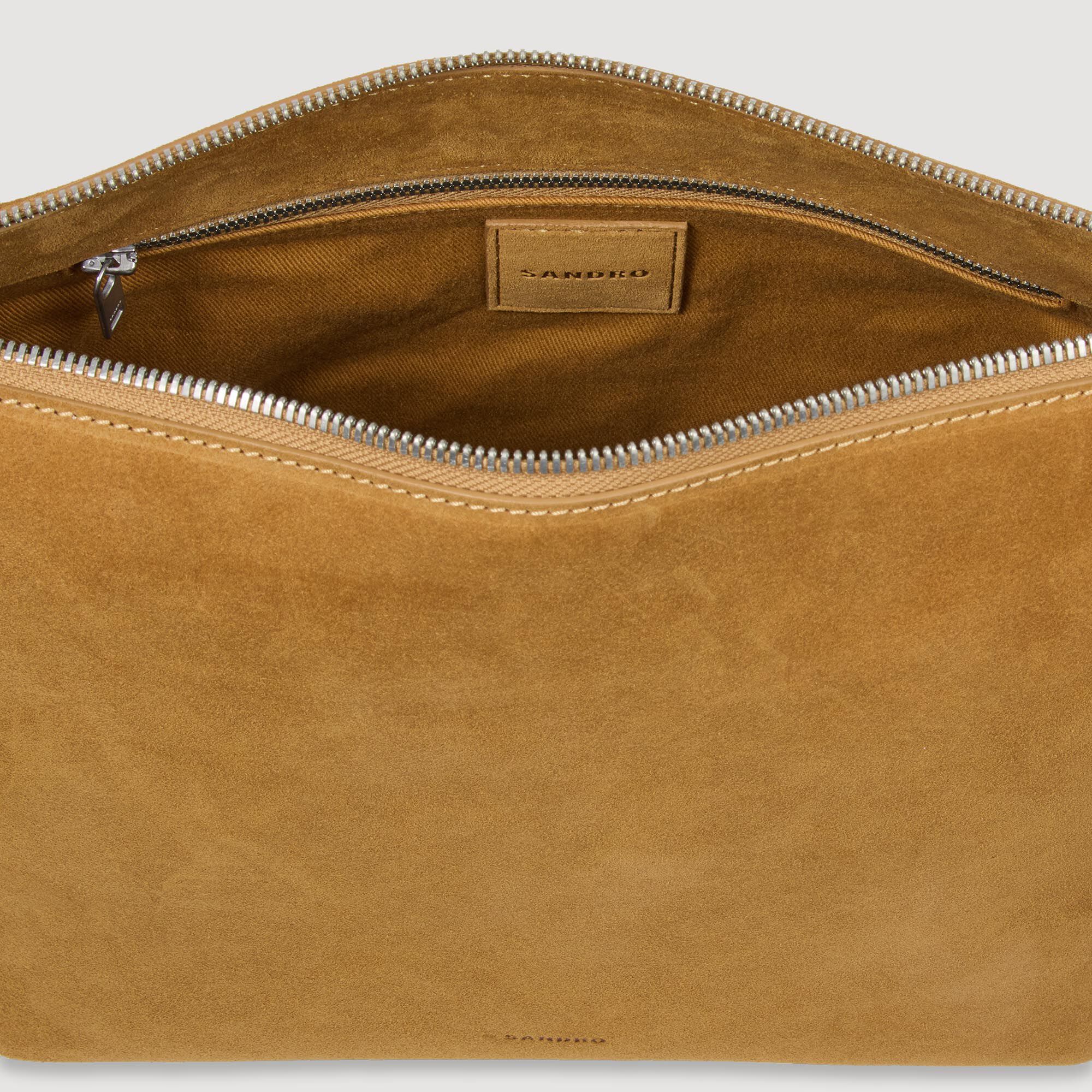 Bolso hobo de ante - Hombre | Sandro