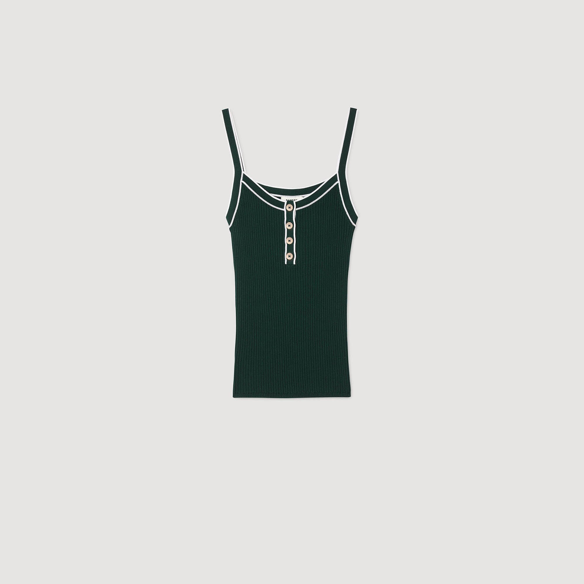 Camiseta de tirantes bicolor