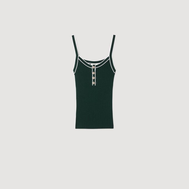 Camiseta de tirantes bicolor