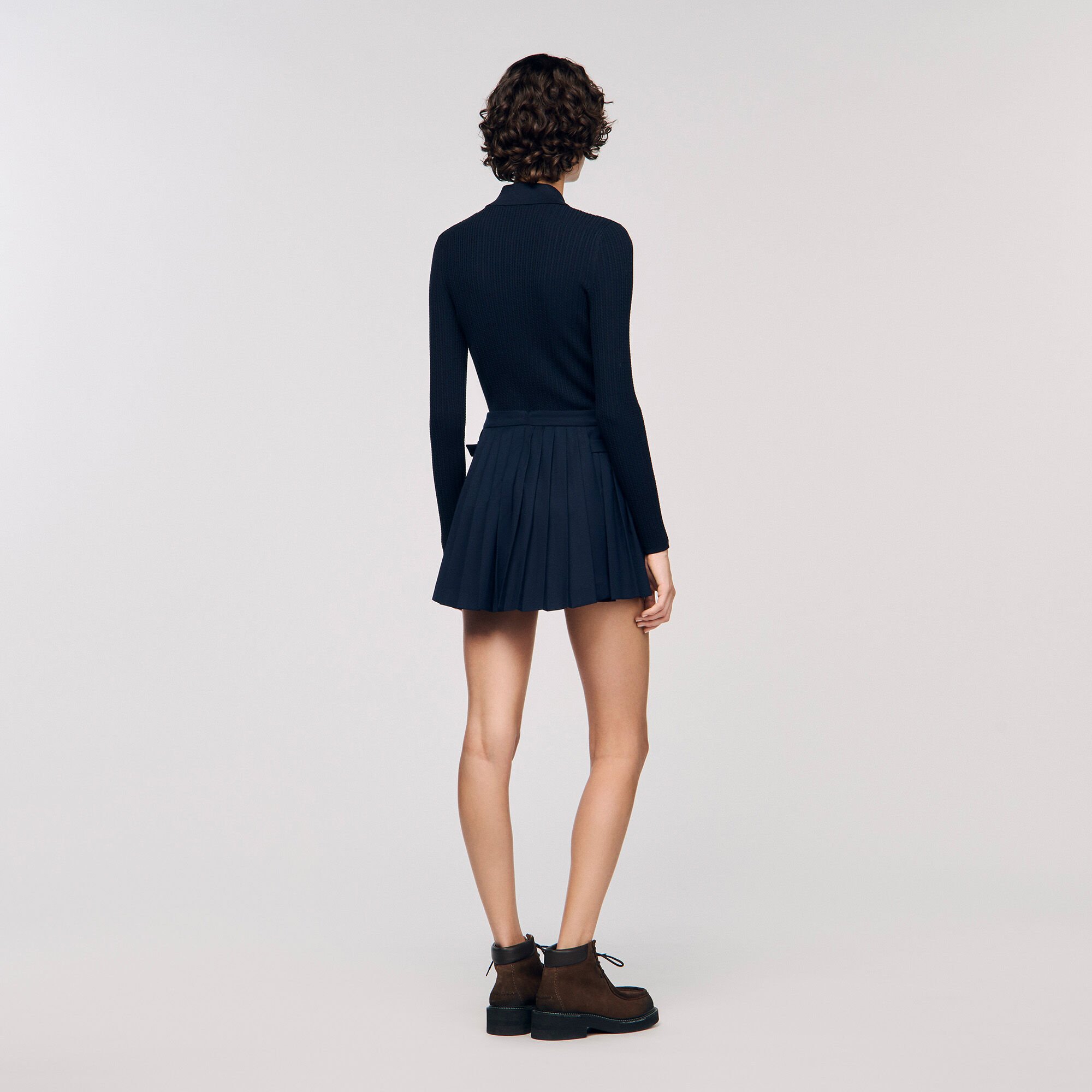 Falda pantalón con pliegues