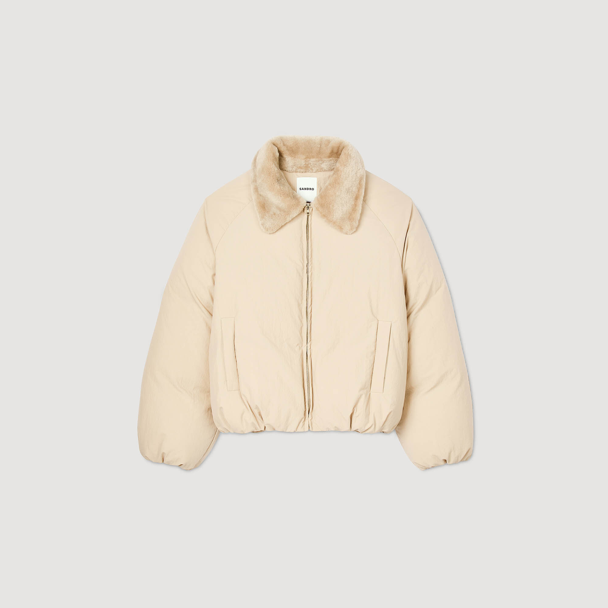 Anorak con cuello de pelo