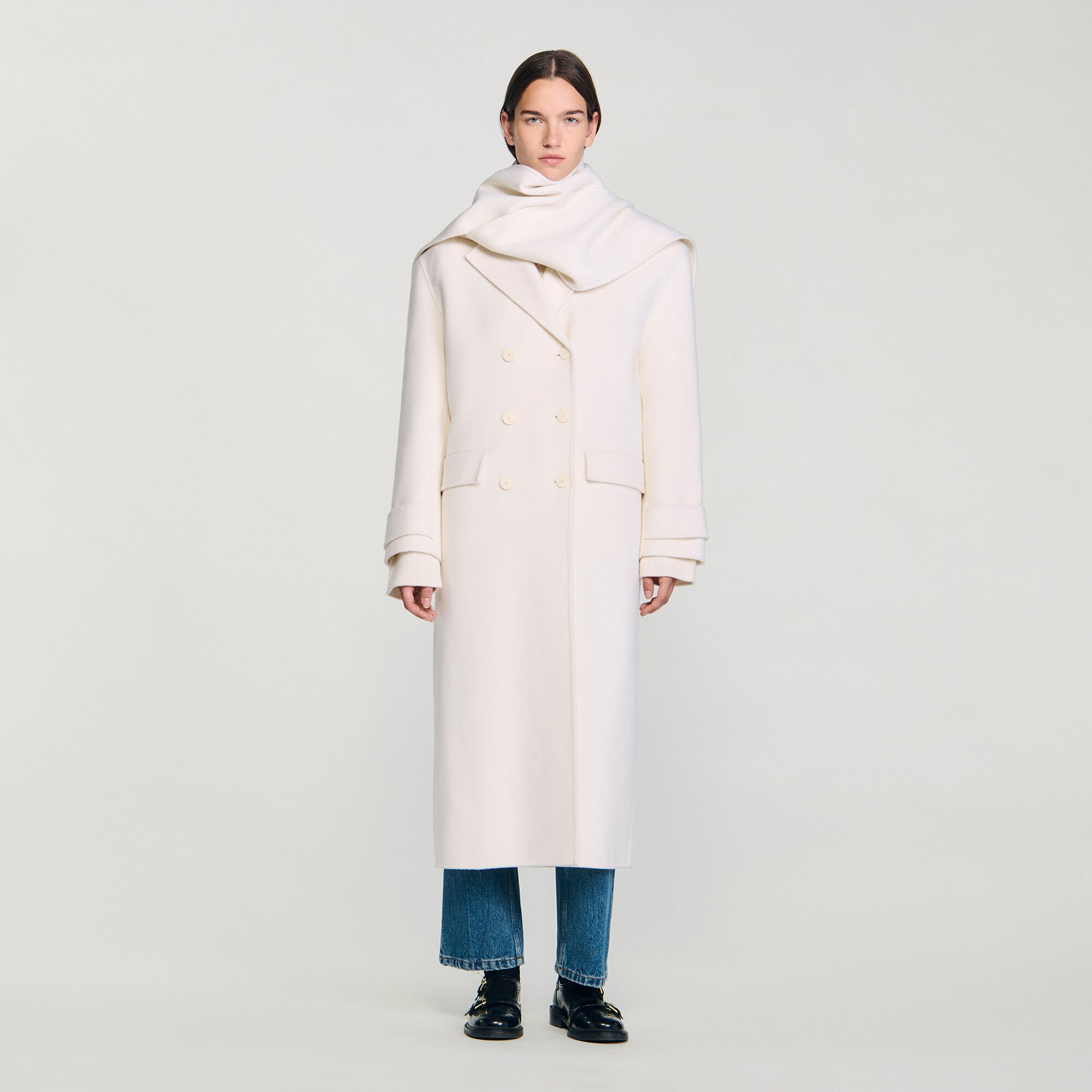 Abrigo oversize de lana