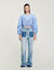 Top estampado con cintas