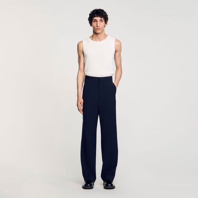 Pantalón de traje de lana