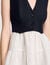 Vestido corto bicolor