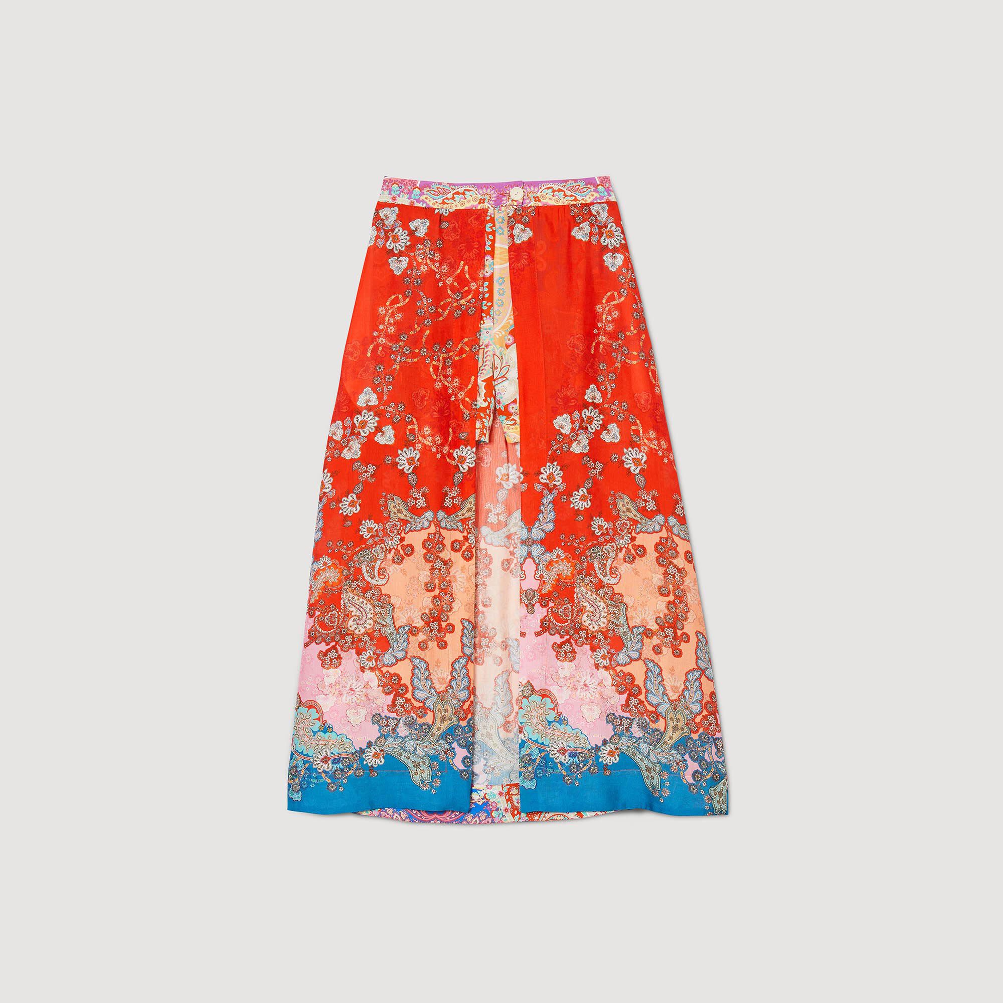 Falda larga trampantojo