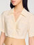 Camisa corta fruncida