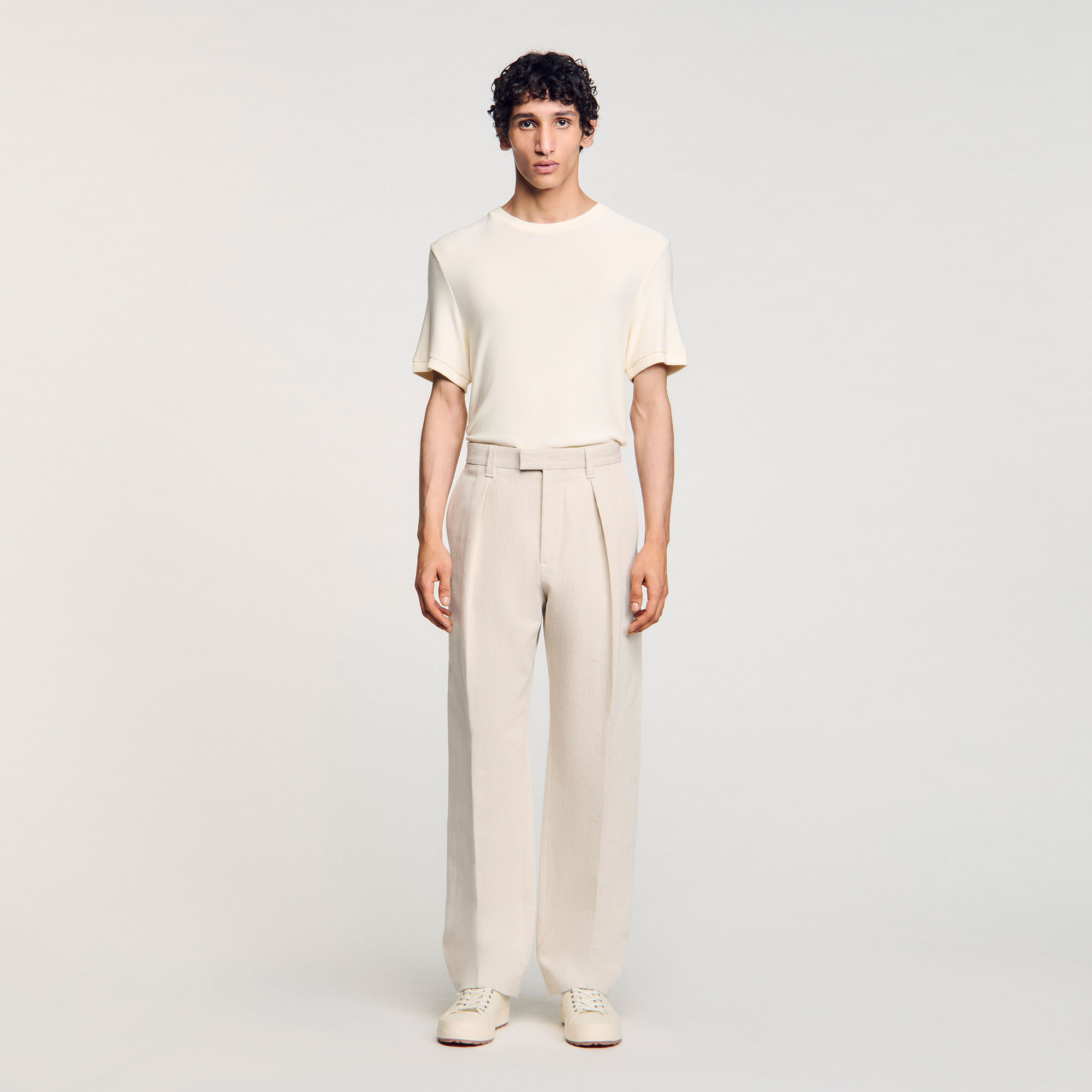 Pantalón ancho de pinzas