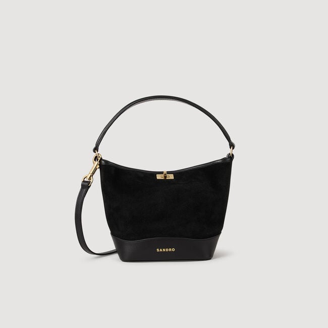 Bolso saca TANGOSO de ante y cuero