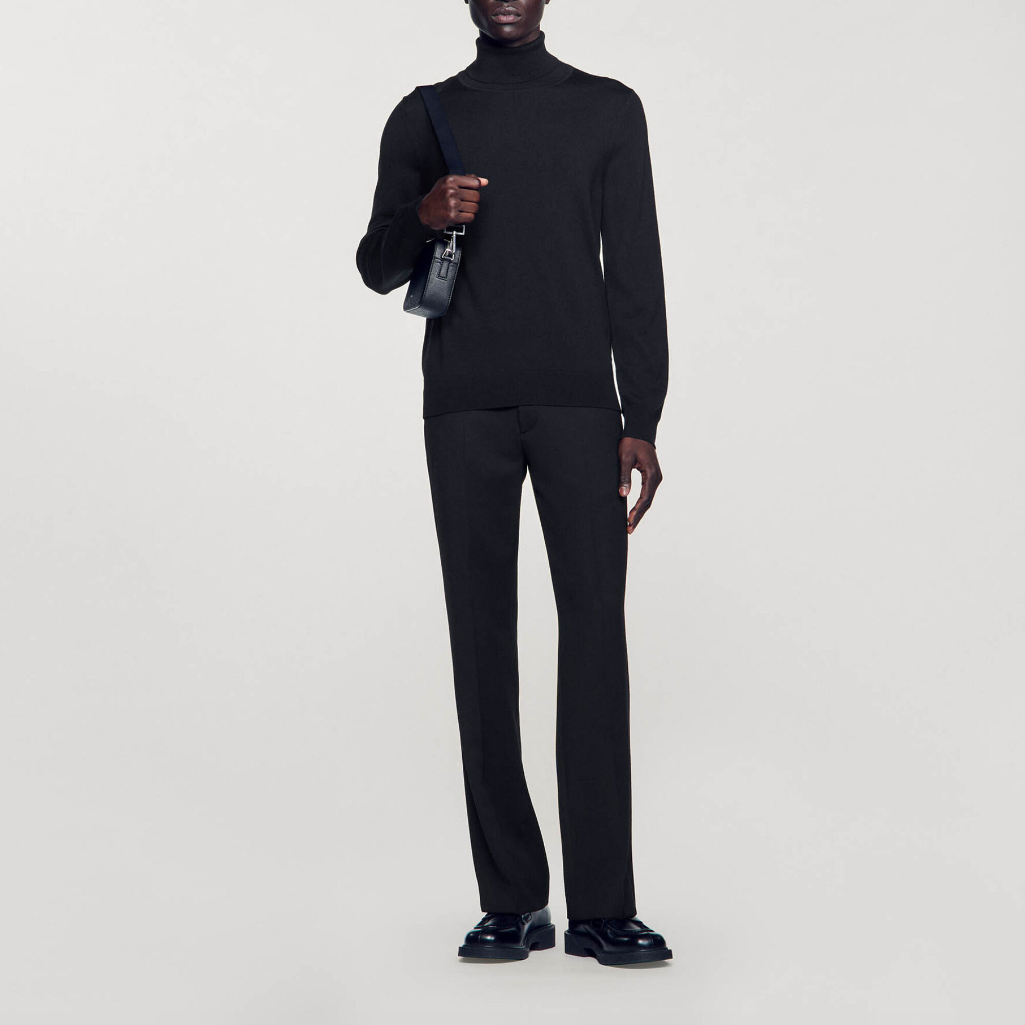 Jersey de cuello vuelto de lana