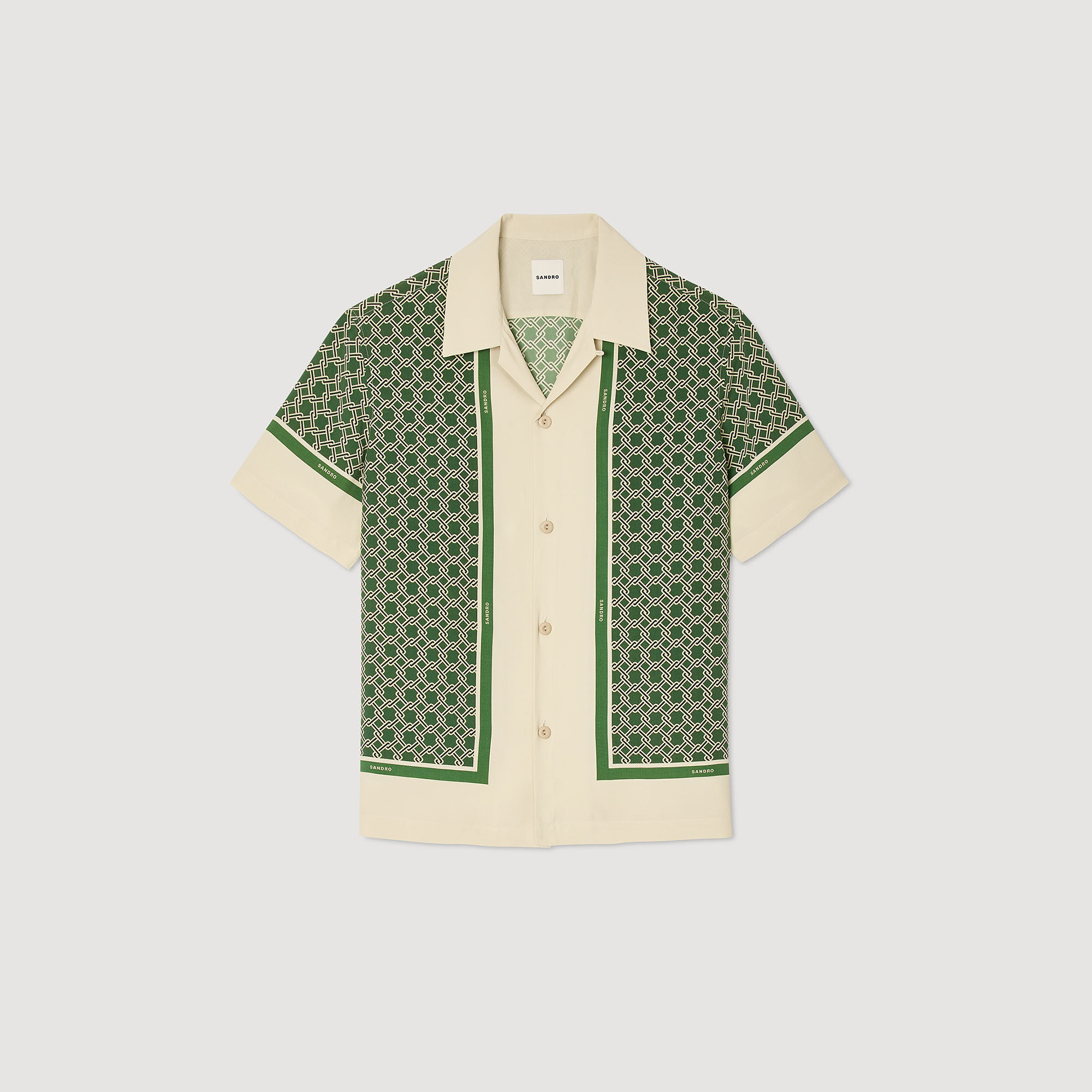 Camisa estampada de manga corta
