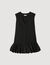 Vestido corto de sastre con volante