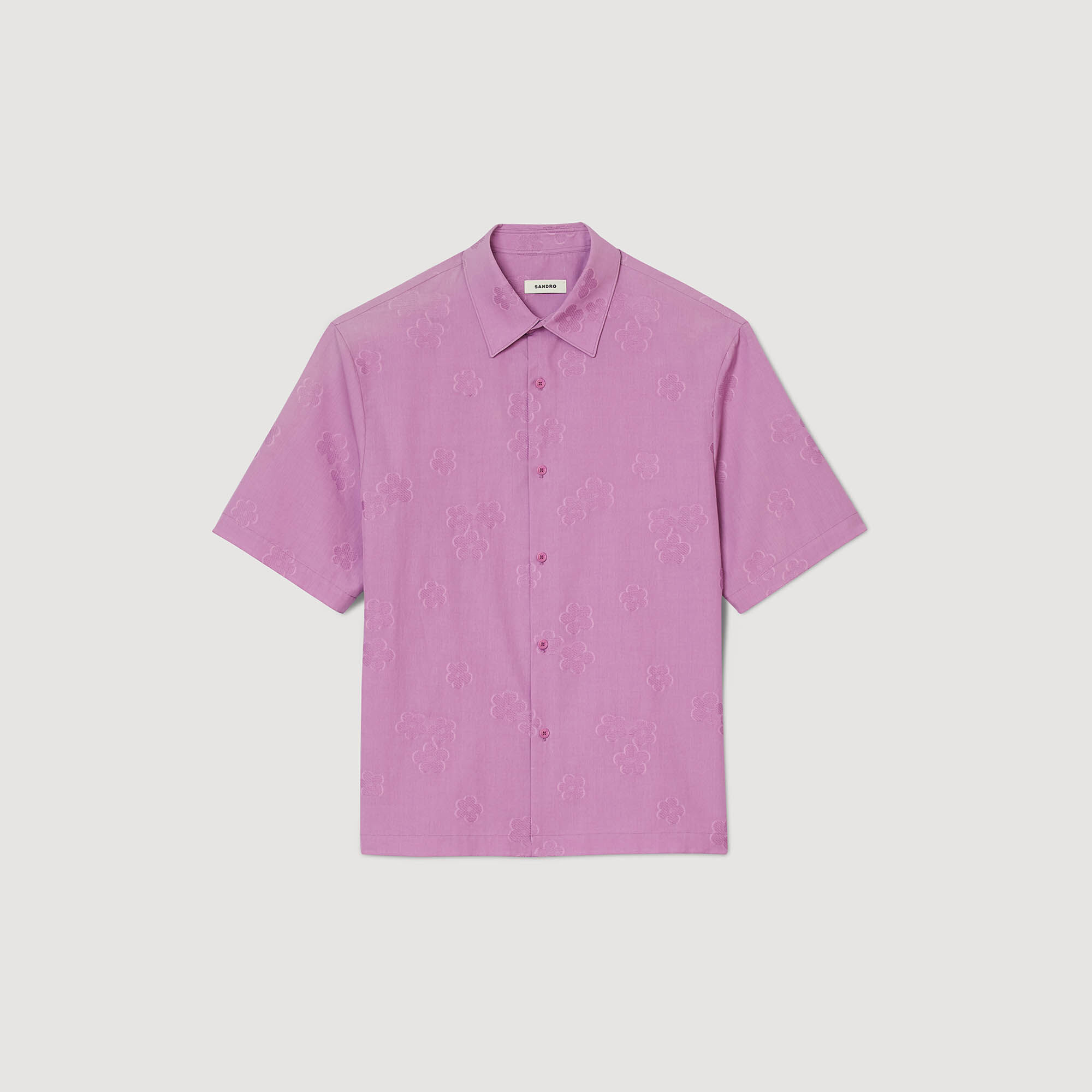 Camisa sobredimensionada de jacquard - Hombre | Sandro